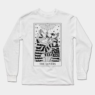 The Lovers Tarot Card With Cats Long Sleeve T-Shirt